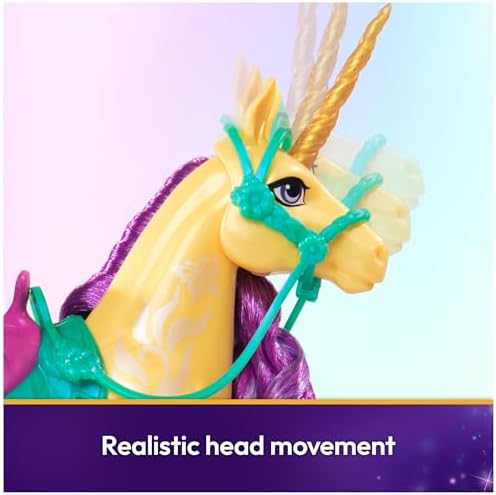 Unicorn Academy, Leaf with 2 Riding Accessories, 11”, Compatible with Ava, Dolls & Unicorn Toys for Girls Ages 4 and up