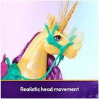 Unicorn Academy, Leaf with 2 Riding Accessories, 11”, Compatible with Ava, Dolls & Unicorn Toys for Girls Ages 4 and up