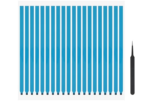 20Pcs Easy Pull Tab Stretch Tape Suitable for Laptop LCD LED Screen Replacement Panel, Mobile Phone Battery Easy Pull Tape. disassembly Hand Tear Pull Tape (White, 190mm(7.48"))