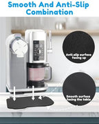 Sliding Pad for Ninja Swirl by Creami Ice Cream and Soft Serve Maker NC701 - Quickly Slide Ice Cream Maker on Table - Convenient Storage Strap - Accessories for Ninja Swirl Creami Maker