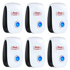 Merratric Ultrasonic Pest Repeller 6 Pack Electronic Ultrasonic Pest Repellent Indoor Plug in Pest Control Ultrasonic Repellent for Mice Cockroach Spider Ant Mosquito Bug Insect