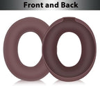 Adhiper Sweat Ear Covers for Beats Studio Pro Headphones, Silicone Headphone Case Covers for Beats Studio Pro Accessories, Washable & Sweat Proof Ear Pads Cover - Brown