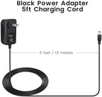 30W Power Adapter Cord Replacement for Echo Show 21, Show 15 2nd, Echo Show 10, Echo Show 8, Echo (4th Gen.), Echo (3rd Gen.) - Wall Charger Plug Long Cable 5ft, Black