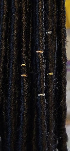 10 Stainless Steel Hair Beads for Loc Braids Twist and Natural Hair, Loc Beads, Dreadlock Hair Accessories, Loc Jewelry (8mm, Gold)