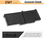 ZTHY 63Wh RJ40G Laptop Battery Replacement for Dell Latitude 14 5420 Latitude 15 5520 Precision 15 3560 Series P137G P137G001 P104F P104F001 P104F002 075X16 01K2CF WY9DX 0WK3F1 0M3KCN 005R42 15.2V