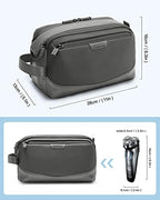 BAGSMART Toiletry Bag for Men, Large Travel Toiletry Organizer, Dopp Kit Water-resistant Shaving Bag for Toiletries Accessories - Grey