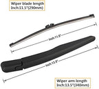 Rear Wiper Arm Blade Replacement for Ford Explorer 2011-2023,Escape 2013-2018,2015-2019 Lincoln MKX Back Windshield Wiper Blade Arm Set -Original Equipment Replacement