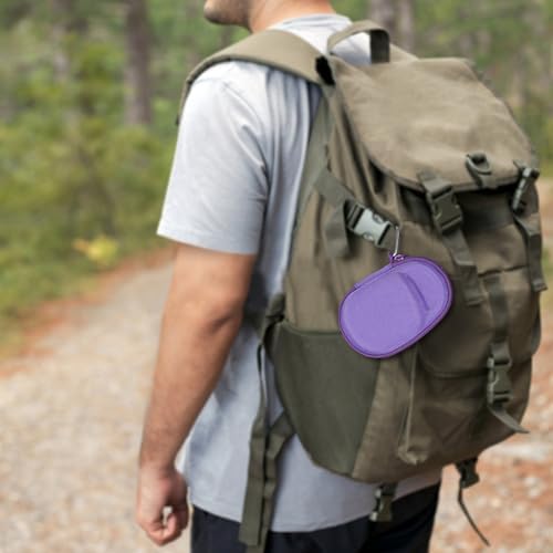 co2CREA Hard Carrying Case Replacement for JBL Clip 5 Waterproof Portable Mini Speaker (Purple Case)