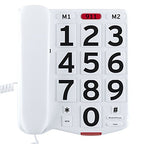Home Intuition Big Button Corded Phone for Hearing and Visually Impaired Telephone for Seniors with Extra Loud Ringer
