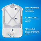 Flying Insect Trap, Compatible with M364A Refill, 2 Plug-in Base + 2 Cartridge