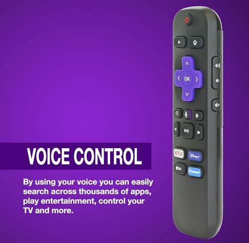 Replacement OEM RC-FA5 / RC-GZ1 Universal Streaming Stick Remote Control for Roku Stick RC-GZ1. with Voice. Works with HDMI Streaming Stick, Streaming Players, TVS. Replaces RC-GZ1. [RF]