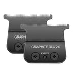 2pcs Trimmer Replacement Blade for BaByliss PRO Trimmer FX787 & FX726,DLC 2.0 Blades Compatible with BaByliss Barberology Trimmer Blades,Black