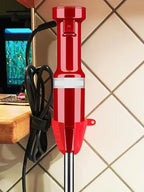 Hand Blender Mount, Hand Blender Holder Compatible with KitchenAid Corded Hand Blender KHBV53, Mixer Accessories, Red, 1 Pack