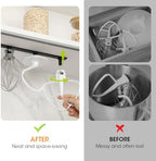 Aieve Metal Stand Mixer Attachment Holder Compatible with Kitchenaid Mixer Accessories, for Storage Organize Your Kitchen Aid attachments