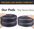 SoloWIT Replacement Ear Pads Cushions for Beats Studio 2 & Studio 3 Wired & Wireless Headphones, Earpads with Soft Protein Leather, Noise Isolation Memory Foam, Added Thickness - Titanium
