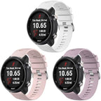 Meliya for Garmin Forerunner 245 / Forerunner 645 / Forerunner 165 / Forerunner 158 / Forerunner 55 Watch Band Women Men, 20mm Soft Silicone Replacement Strap for Garmin Forerunner 245/645 Music SmartWatch