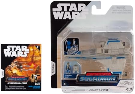 Star Wars Micro Galaxy Squadron Lt. Callahan’s E-wing Mystery Bundle - 5-Inch and 2.5-Inch Vehicles with Accessories (Amazon Exclusive)