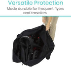 Vive XL Carry & Travel Bag for Rollator Walkers & Transport Chairs - Cover Carrier Accessory for Car Travel, Storage, Seniors - Accessories - Waterproof with Padded Straps