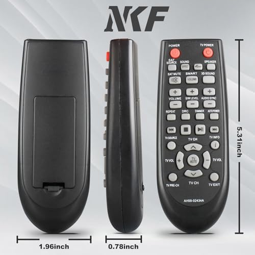 AH59-02434A Remote for Samsung SoundBar Speaker System - No Programming Needed, Replacement Remote for Samsung Sound Bar Speaker System Models HW-E450 HW-E550 HW-E551