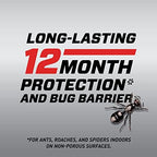 Ortho Home Defense Max Indoor Insect Barrier with Battery-Powered Sprayer, Kills Ants, Roaches, Spiders, Fleas and Ticks, 1.5 L.
