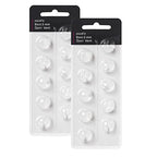 Hearing Aid Domes for Oticon Replacements, Oticon Minifit Open Vent Bass Domes (8 mm/2 Packs）, Universal Domes for Oticon Hearing Aid Supplies.