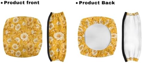 LedBack Cushion Walkers Accessories Sets Yellow Flowers Walker Seat Backrest Covers Replacement Storage Bag for Rollator Seat & Roller Bar Covers, Easy to Clean