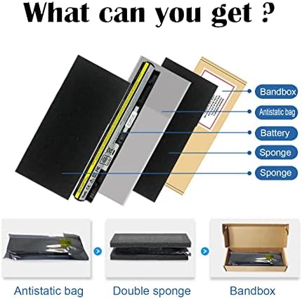 Laptop G50 Battery Replacement for G50-80 G50-45 G50-70 Z40 Z50 Z70 G400S G405S G510S G500S G505S G510S S410P S510P Touch Z710 Eraser L12s4a02 L12l4a02.