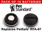 PET Standard Replacement RFA-67 6V Lithium Batteries Compatible with PetSafe Battery-Operated Pet Products and Specific Dog Receiver Collars - RFA-67D-11 (Pack of 10)