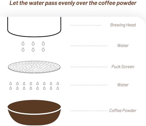 Puck Screen 54mm, V2 0.8mm Thickness Espresso Puck Screen for Portafilter, 304 Stainless Steel 54mm Puck Screen with Acrylic Storage Box, Espresso Screen for Breville Barista Portafilter Accessories