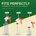 Spray Bottle Nozzle Replacement, Bottle Tops Only - Sprayer Nozzle Triggers for Heavy Duty, Commercial, Home Cleaning Solutions - Fits 8,16,24,32 oz Plastic & Glass Bottles, Red 6 pack