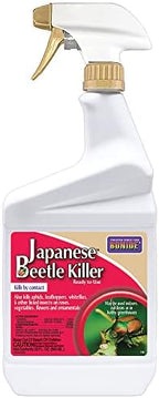 Bonide Japanese Beetle Killer Ready-to-Use Spray, 32 oz Indoor Outdoor Insecticide for Residential Use, Kills by Contact