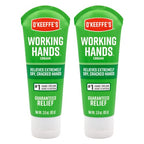 O'Keeffe's Working Hands Hand Cream, Relieves and Repairs Extremely Dry Hands, 3 oz Tube, (Pack of 2)