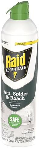 Raid Essentials Ant Spider, and Roach Killer Aerosol Spray, Child & Pet Safe, Kills Insects Quickly, for Indoor Use, 10 oz (Pack of 3)