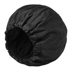 Shower Cap for Men Black Bath Cap, Reversible Terry Lined Large Waterproof Adjustable Shower Caps Elastic Band Stretch Hem Hair Hat for braids