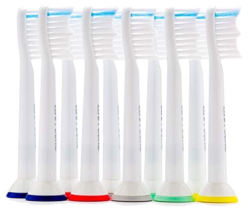 ZUVA (10-Pack) Compatible/Replacement for Philips Sonicare Flexcare, Diamond Clean, EasyClean, Healthy White, Kids