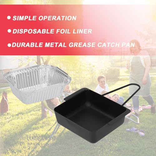 DcYourHome Grease Tray with 15 Pack Drip Pan for Nexgrill 720-0830H 720-0925P 720-0830D 720-08882A 720-0896 720-0888S Replacement Parts, Grill Drip Tray for Cuisinart CGG-7400 CGG-8500 Grease Catcher