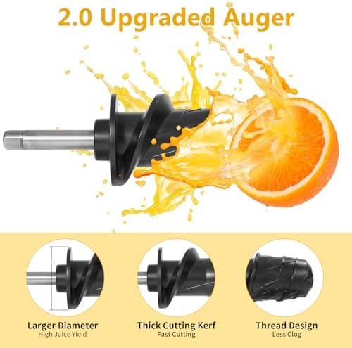 Masticating Juicer Attachment for KitchenAid Stand Mixers, Slow Juicer Attachment, Cold Press Juicer, Masticating Juicer Accessories for Kitchen Aid Juicer Mixers