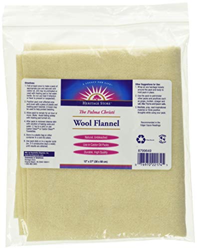 Heritage Products Wool Flannel, Palma Christi, 1 Flannel 12" X 27"