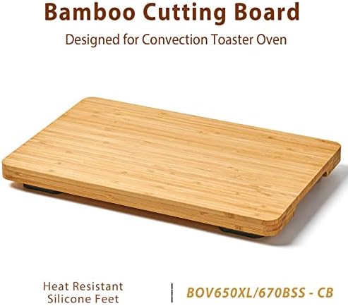 Cutting board Compatible with Breville BOV650XL/BOV670BSS Compact Smart Oven, Accessories for Countertop Toaster Oven, With Heat Resistant Silicone Feet, Creates Storage Space, Protects Cabinets