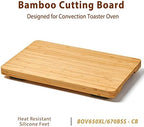 Cutting board Compatible with Breville BOV650XL/BOV670BSS Compact Smart Oven, Accessories for Countertop Toaster Oven, With Heat Resistant Silicone Feet, Creates Storage Space, Protects Cabinets