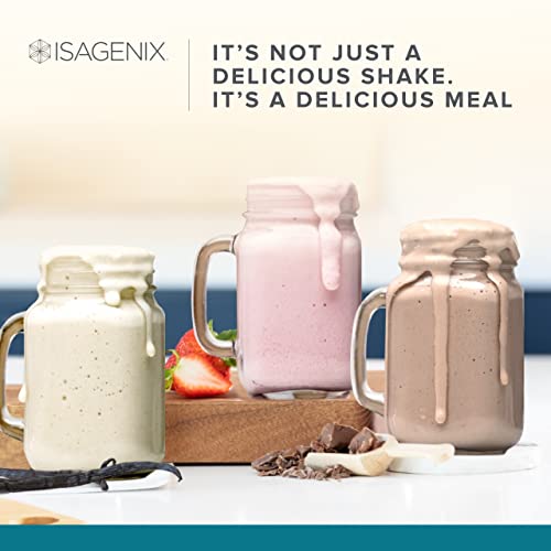 Isagenix IsaLean Shake - Meal Replacement Protein Shake Supports Healthy Weight & Muscle Growth - Protein Powder Enriched with 23 Vitamins - Birthday Cake Flavor, 29.6 Oz (14 Servings)