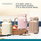 Isagenix IsaLean Shake - Meal Replacement Protein Shake Supports Healthy Weight & Muscle Growth - Protein Powder Enriched with 23 Vitamins - Birthday Cake Flavor, 29.6 Oz (14 Servings)