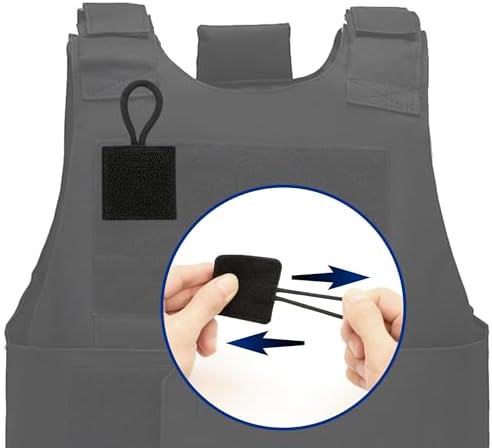 2 Pack Mic Clips for Law Enforcement, Black Radio Mic Holders, Mic Clips for Law Enforcement Vest, Essential Law Enforcement Accessories