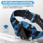 RuenTech Compatible with Garmin Vivofit jr 3 Bands, Replacement Silicone Wristband Camouflage Watch Straps for Vivofit jr. 3 Fitness Tracker