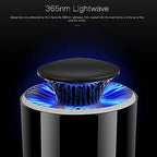 Bug Zapper, Electric Mosquito & Fly Zappers/Killer - Insect Attractant Trap Powerful Bug Zapper Light, Hangable Mosquito Lamp for Home, Indoor, Outdoor, Patio (Black)