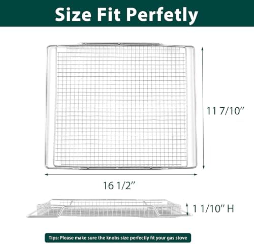 BOV900 Air Fryer Basket Replacement Parts for Breville Smart Oven Air Fryer Pro BOV900BSS Mesh Basket BOV950 BOV950BSS Air Fryer Rack 304 Stainless Steel Oven Rack SP0016259 Air Fry Rack 1 Pcs