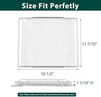 BOV900 Air Fryer Basket Replacement Parts for Breville Smart Oven Air Fryer Pro BOV900BSS Mesh Basket BOV950 BOV950BSS Air Fryer Rack 304 Stainless Steel Oven Rack SP0016259 Air Fry Rack 1 Pcs