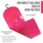 3PCS Hair Extension Storage Extension Holder Dust-proof Wig Storage for Multiple Wigs Bags Storage with Hanger Wig Holder for Multiple Wigs Stand Hair Extensions, Wigs & Accessories (Hot Pink)