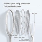 Anne Diary Electric Bug Zapper Racket Mosquito Fly Gnat Wasp Killer USB Type-C Rechargeable Electric Fly Swatter Racket Fly Mosquito Zapper Indoor Rotating Head (1 - Pack)