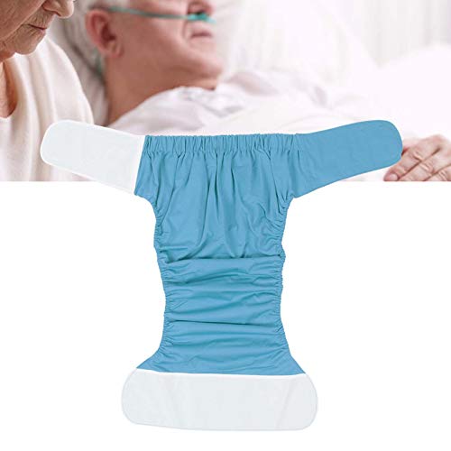 ZJchao Adult Diaper Cover, Waterproof Washable Reusable Adult Elderly Cloth Diapers Adult Pocket Nappy Cover Diapers for Adults Pocket Nappies Adult Diaper Adult Pocket Nappy Cover(Blue)
